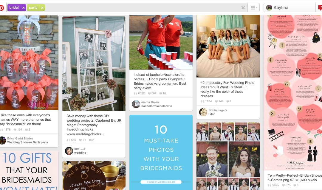 Planning a Pinterest Wedding – Part 2: Bridal Party Fun