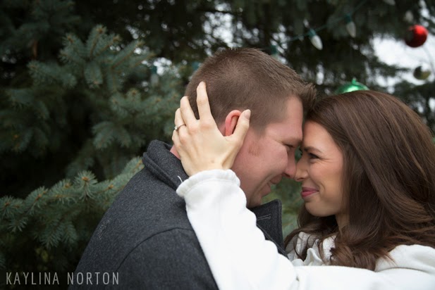 Mark + Erica: Worthington, Ohio Christmas Engagement