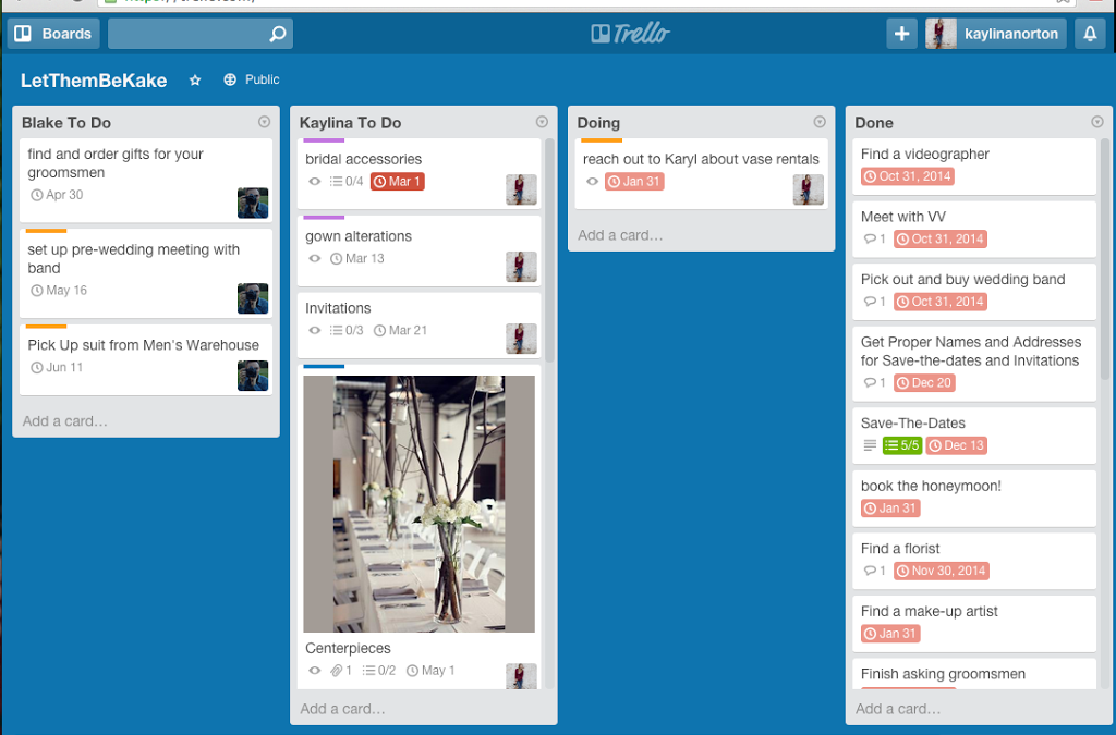 My Secret Wedding Planning Tool: Trello