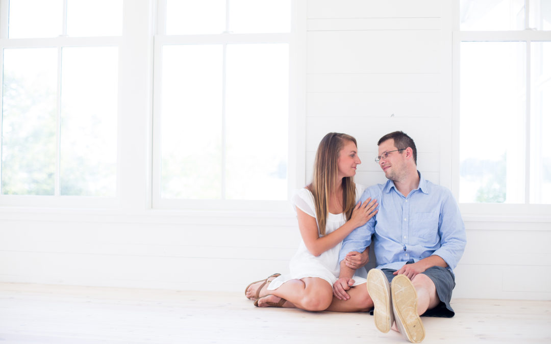 Kelly + Lauren: Lakeside Engagement Session Galena, Ohio