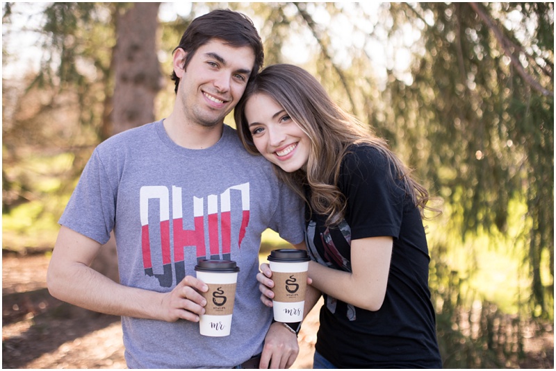 Spring Coffee Engagement Pictures